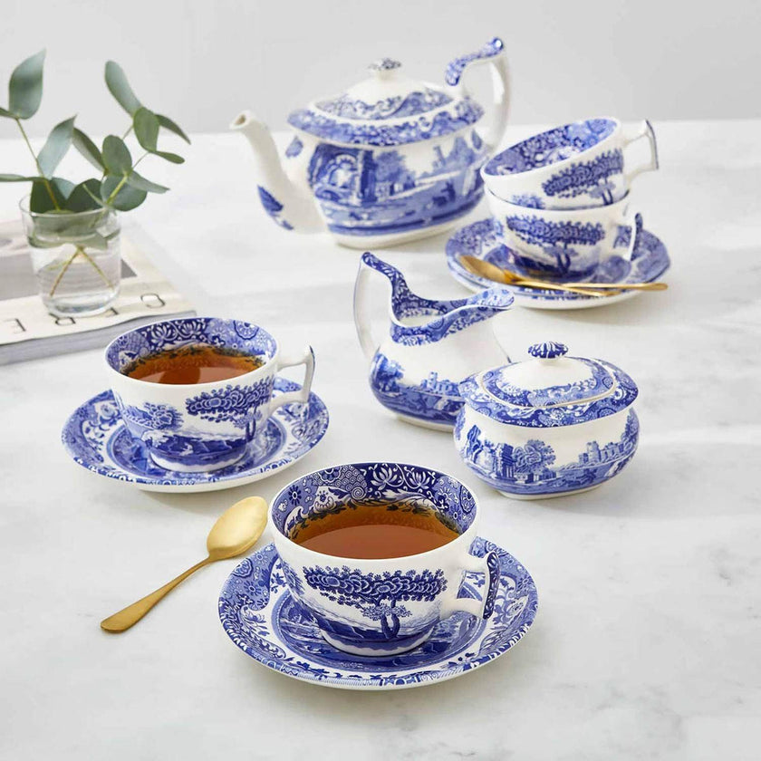 Spode - Spare Part Teacup Only Blue Italian | 7 Inch
