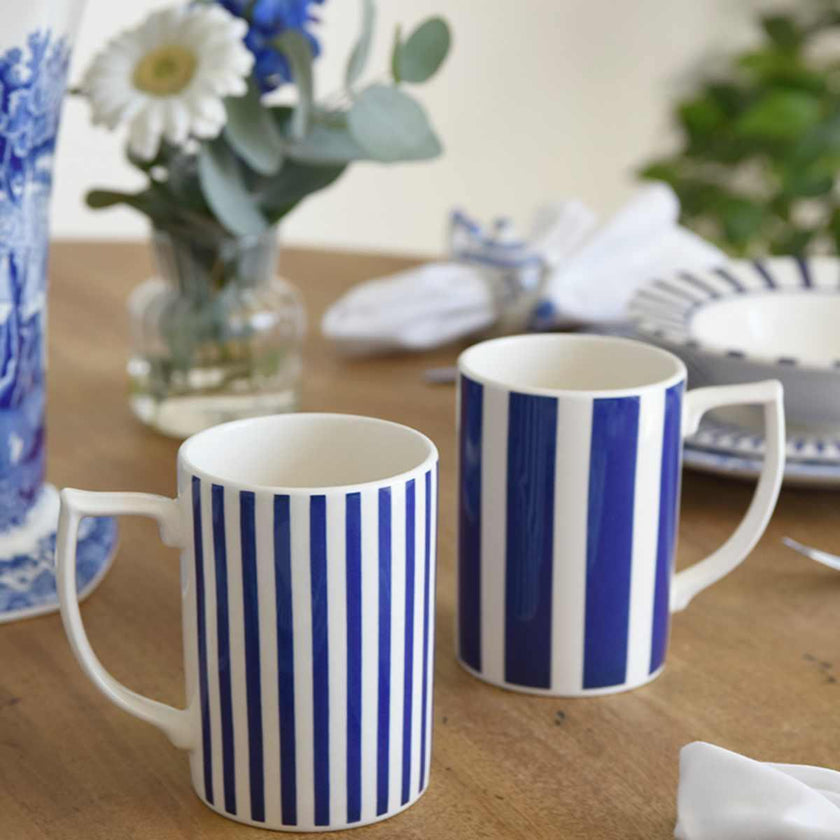Mug Spode - Steccato à rayures épaisses | 350 ml (12 oz)