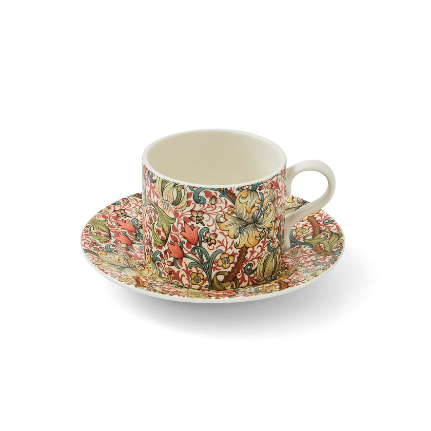 Spode - Teacup & Saucer Golden Lily