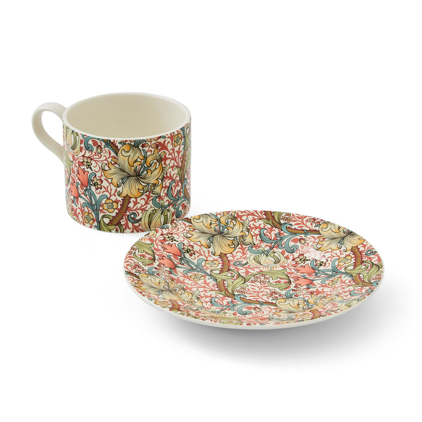 Spode - Teacup & Saucer Golden Lily