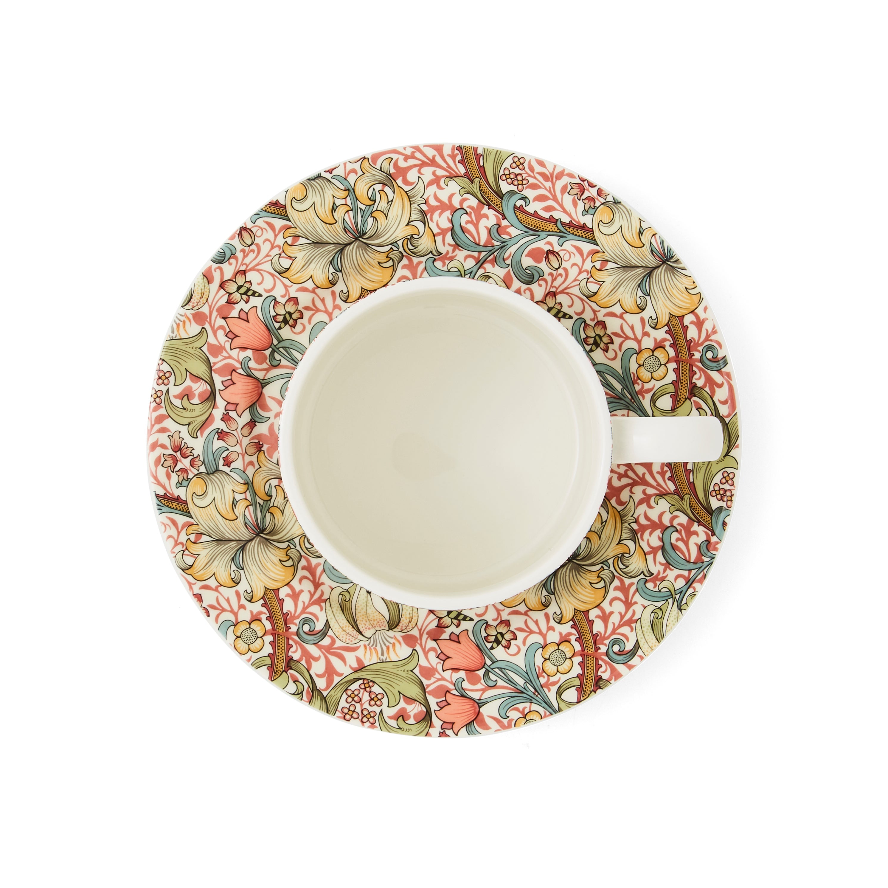 Spode - Teacup & Saucer Golden Lily