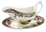 Spode - Woodland - Sauce Boat & Stand