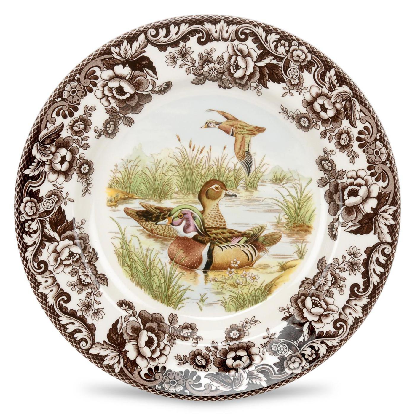 Spode - Woodland - Assiette à accompagnement motif canard sauvage