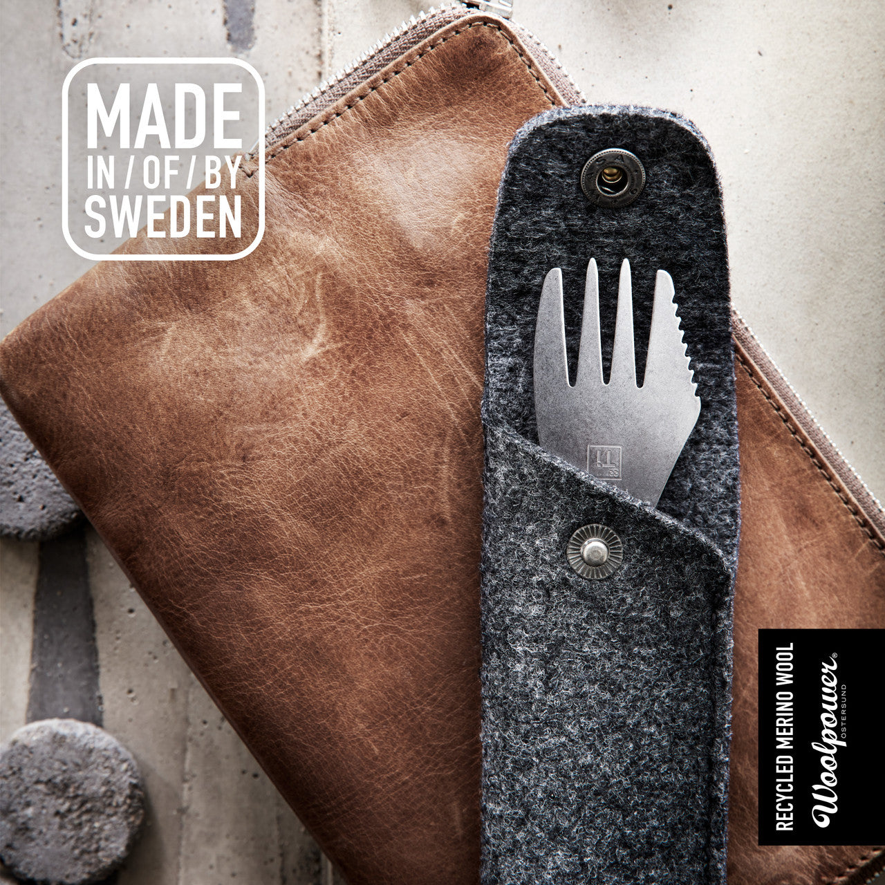 Light My Fire Titanium Spork in Recycled Wool Case