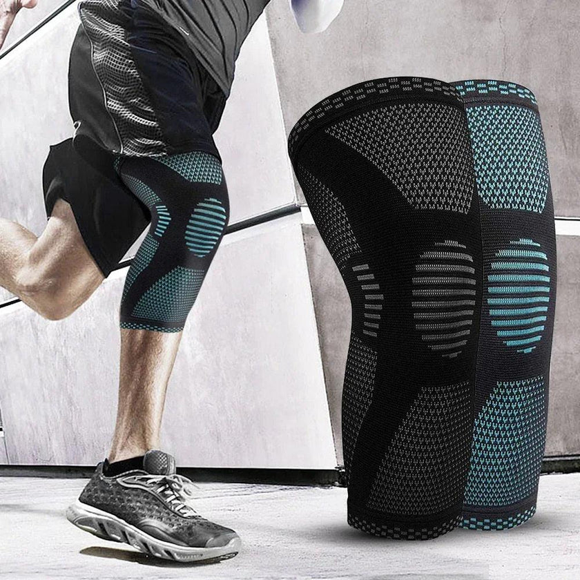 Knitted Sports Knee Pads – Compression Support for Running, Basketball & Cycling