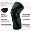 Knitted Sports Knee Pads – Compression Support for Running, Basketball & Cycling