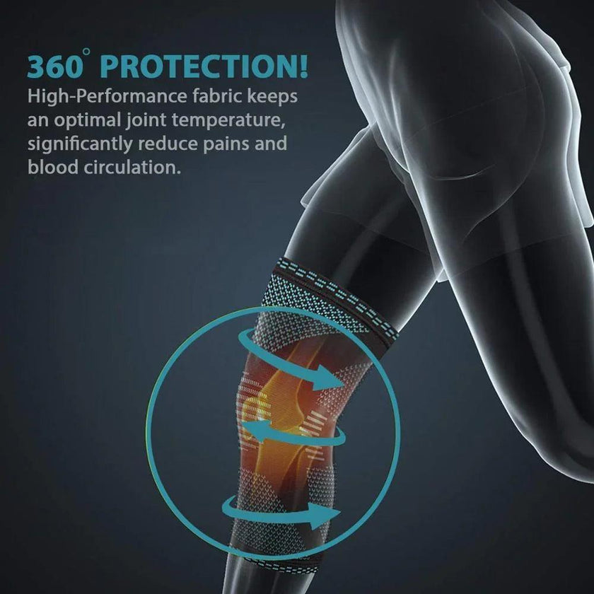 Knitted Sports Knee Pads – Compression Support for Running, Basketball & Cycling