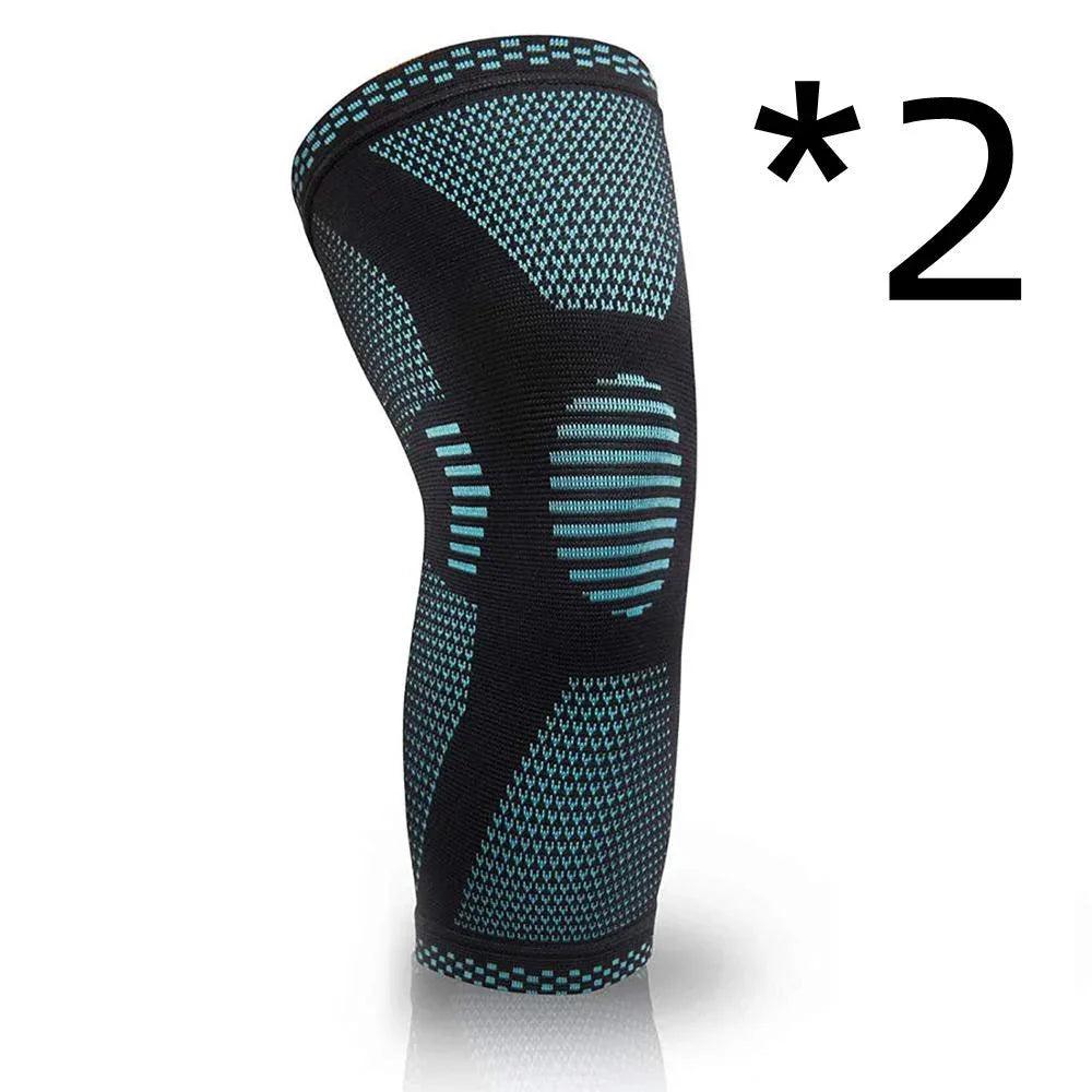 Knitted Sports Knee Pads – Compression Support for Running, Basketball & Cycling