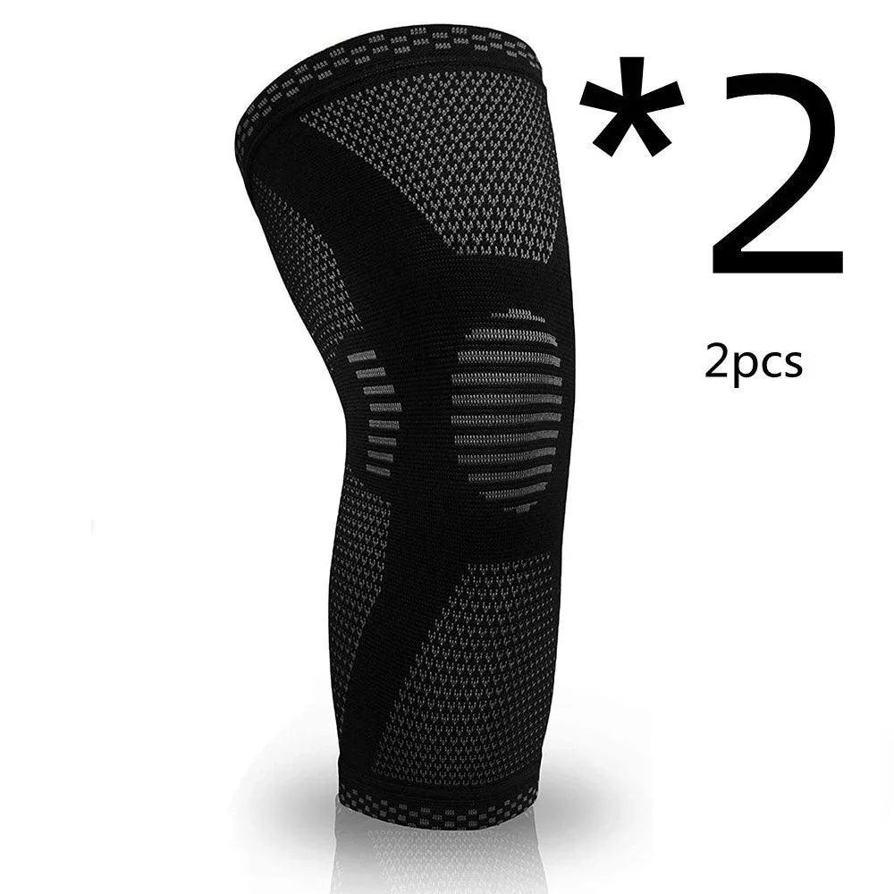Knitted Sports Knee Pads – Compression Support for Running, Basketball & Cycling