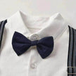 Spring And Autumn Children'S Clothing Infant And Young Children'S British Waistcoat One-Piece Climbing Gentleman'S Hat One-Year-Old Clothes Newborn Gentleman'S Suit