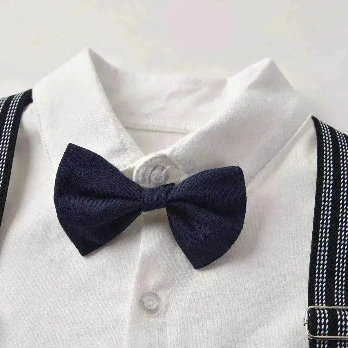 Spring And Autumn Children'S Clothing Infant And Young Children'S British Waistcoat One-Piece Climbing Gentleman'S Hat One-Year-Old Clothes Newborn Gentleman'S Suit