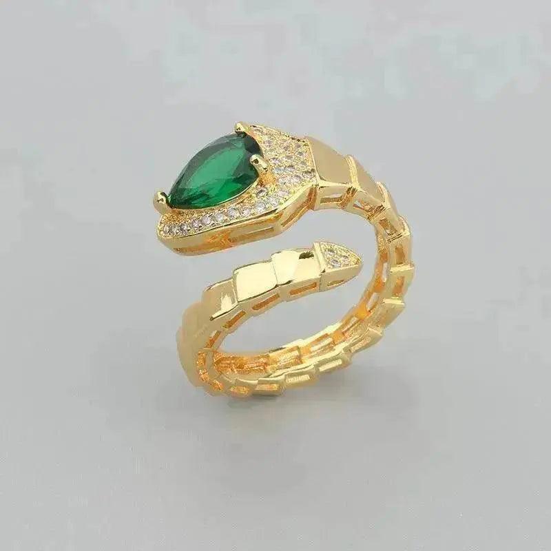 Spring Type Snake Bone Bracelet Ring Suit