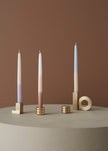 Square Candleholder - Solid Brass - Brushed Brass