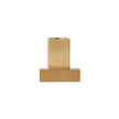 Square Candleholder - Solid Brass - Brushed Brass