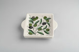 Handcrafted Ceramic Square Plate with Handle
