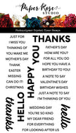 Stacked Sentiments No. 2 Clear Stamps 34386