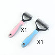 Double-Sided Pet Dematting & Grooming Brush – Stainless Steel Hair Removal Comb for Dogs & Cats | Deshedding Tool