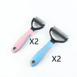 Double-Sided Pet Dematting & Grooming Brush – Stainless Steel Hair Removal Comb for Dogs & Cats | Deshedding Tool