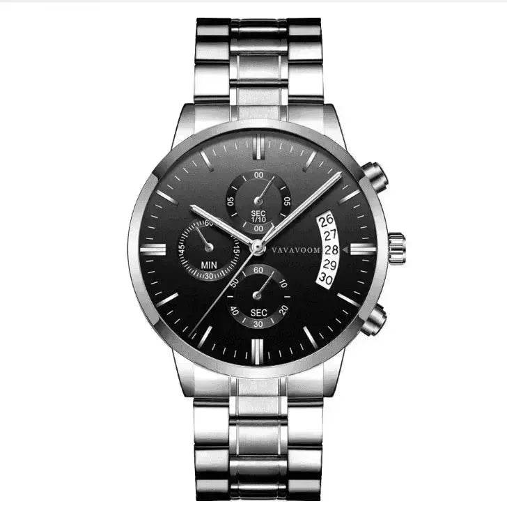 Stainless Steel Business Waterproof Quartz Watch for Men