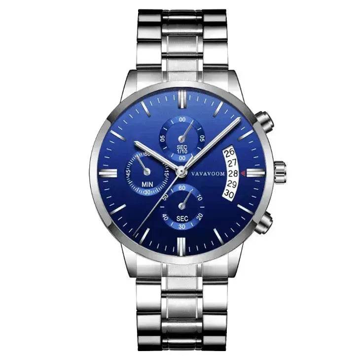 Stainless Steel Business Waterproof Quartz Watch for Men