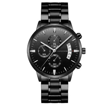 Stainless Steel Business Waterproof Quartz Watch for Men
