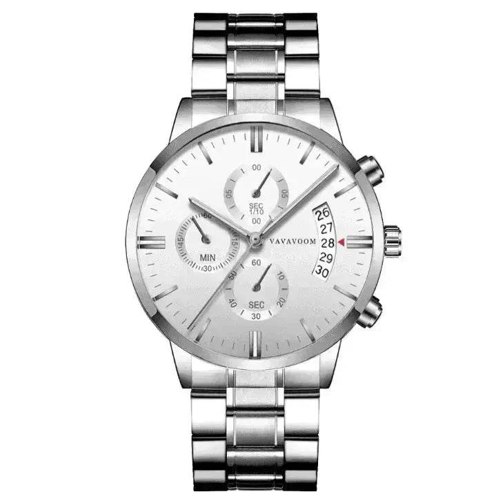 Stainless Steel Business Waterproof Quartz Watch for Men