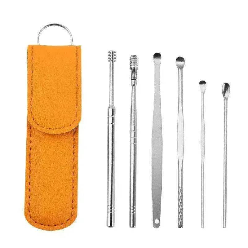 Stainless Steel Ear Pick Double-head Spiral Ear Pick