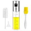 Olive Oil Sprayer Bottle, 304 Stainless Steel and Borosilicate Glass, Fine Mist, Air Fryer and BBQ