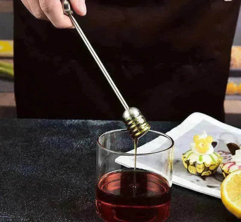 Stainless Steel Honey Spoon Long-handled Stirring Rod Supplies