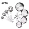 Stainless Steel Measuring Cup & Spoon Set, Stackable Spoons