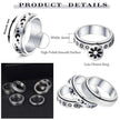 Stainless Steel Rotatable Elegant & Relieve Anxiety Rings