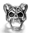 Stainless steel ring men's jewelry ring wholesale vintage sheep's head ring