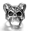 Stainless steel ring men's jewelry ring wholesale vintage sheep's head ring
