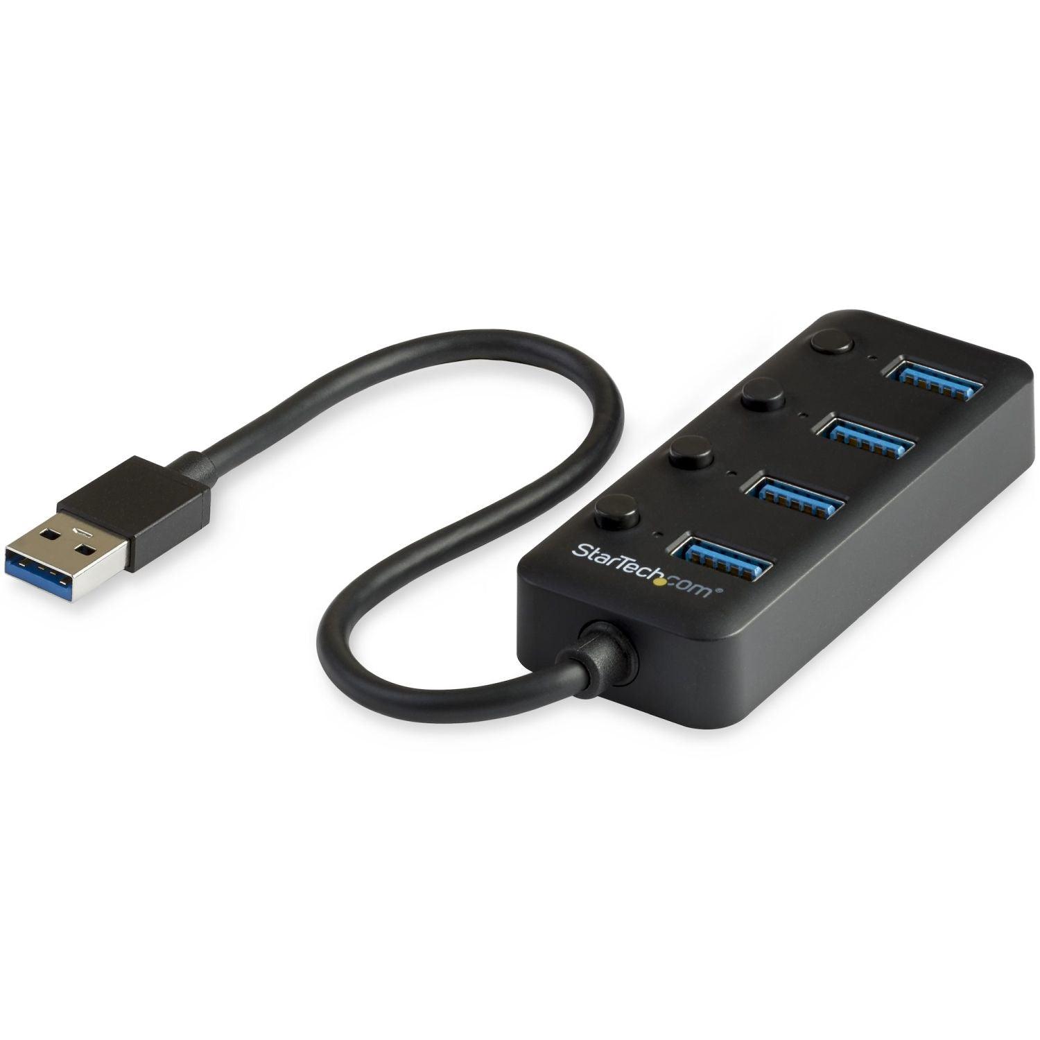StarTech - 4 Port USB 30 Hub - USB-A to 4x USB 30