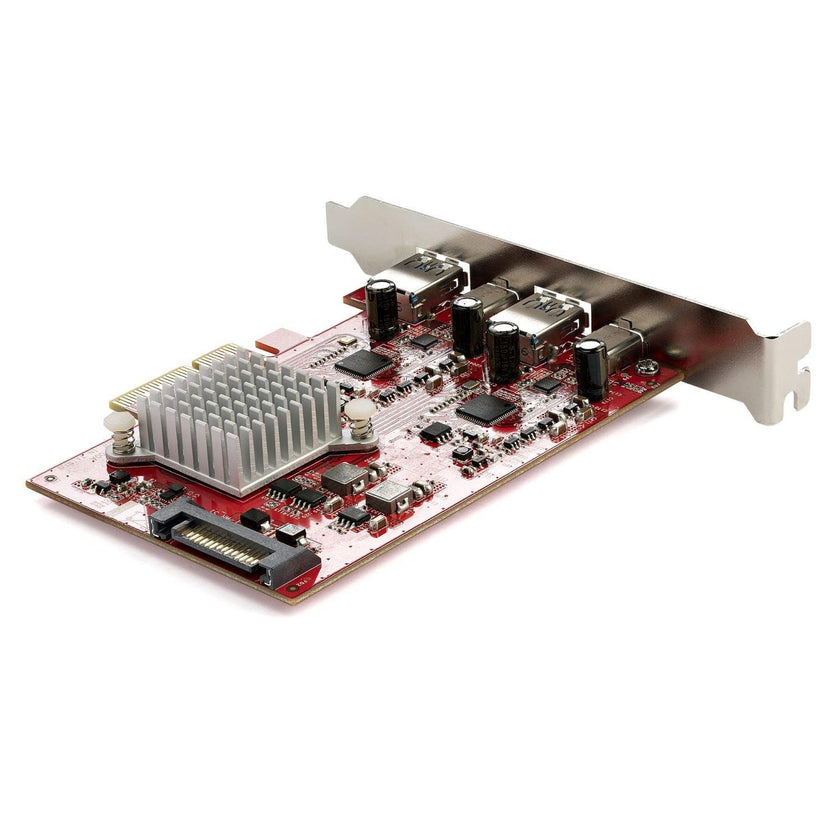 StarTech - 4-Port USB PCIe Card - 10Gbps USB PCI Express Expansion Card with 2 Controllers
