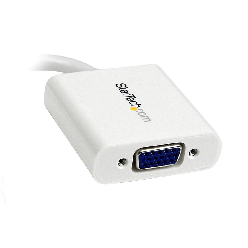 StarTech - Adapter Mini Display Port Male to VGA Female - 1080p - White