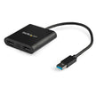 StarTech - Adapter USB-A 30 to Dual HDMI PC - Black