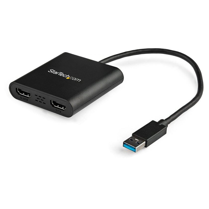 StarTech - Adapter USB-A 30 to Dual HDMI PC - Black