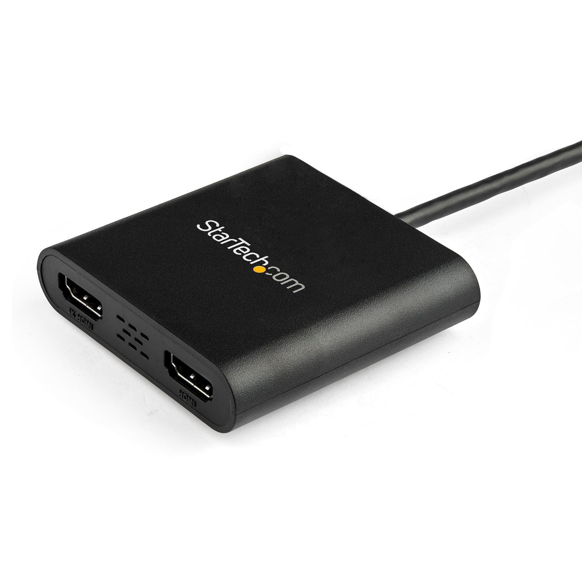 StarTech - Adapter USB-A 30 to Dual HDMI PC - Black