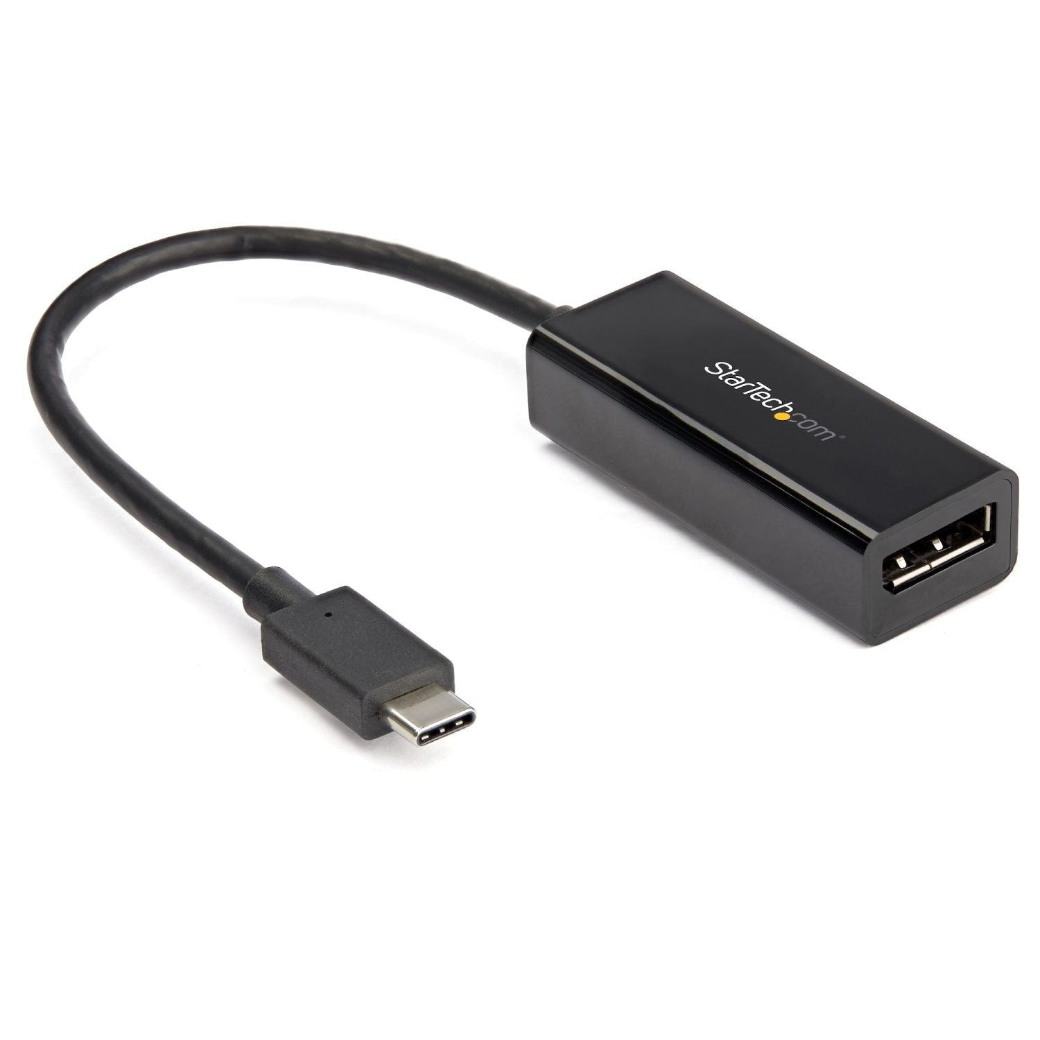 StarTech - Adapter USB C Male to DisplayPort Female- Black (CDP2DP14B)
