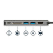 StarTech - Adapter USB-C Multiport 6-in-1 - Silver