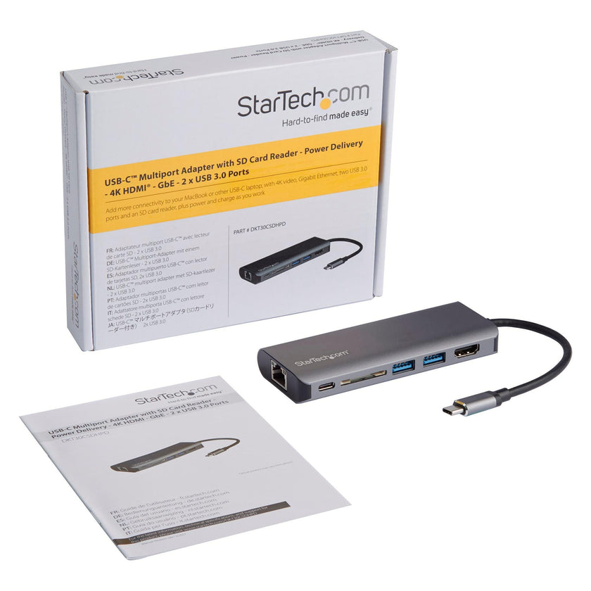 StarTech - Adapter USB-C Multiport 6-in-1 - Silver