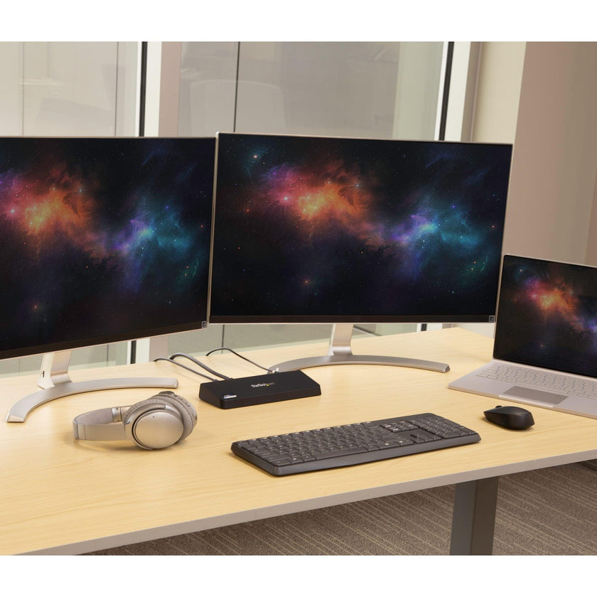 StarTech - Docking Station Dual Monitor USB-A 30 HDMI & 4K - Black