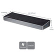 StarTech - Docking Station Triple Monitor USB-A 30 HDMI & 2 DisplayPort PC/Mac - Black & Silver