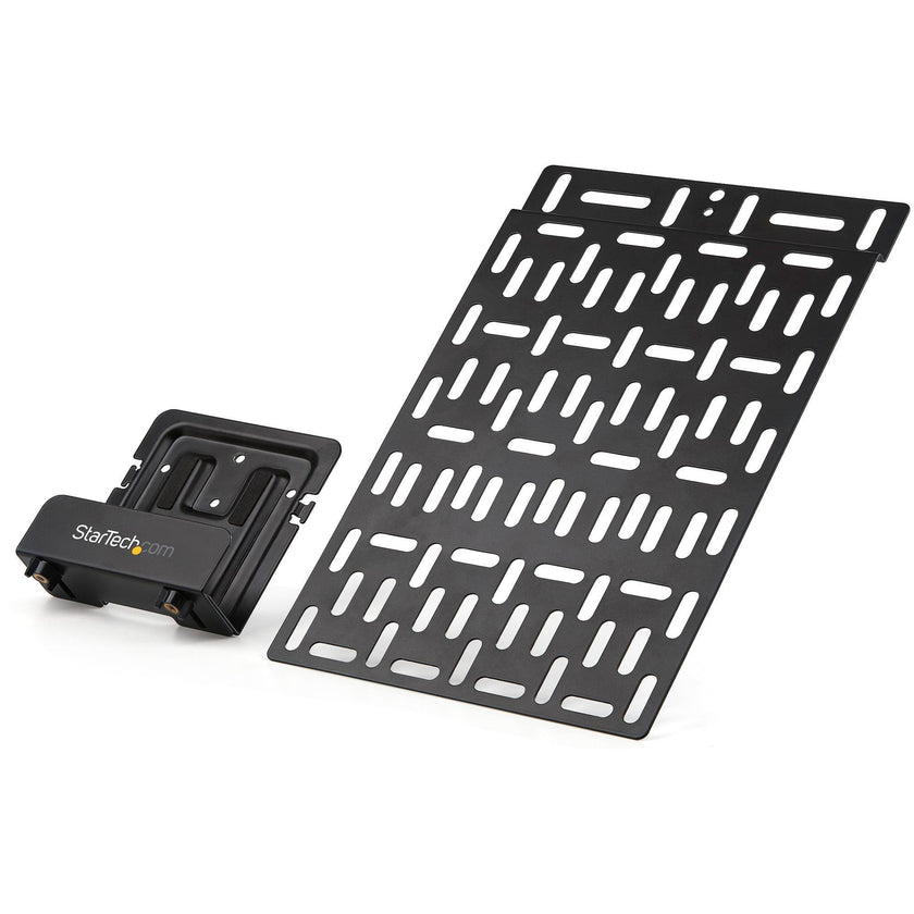 StarTech - Mount Universal Adjustable TV & Wall Mount Bracket - Adjustable Cradle Devices Up to 11 lb - Black