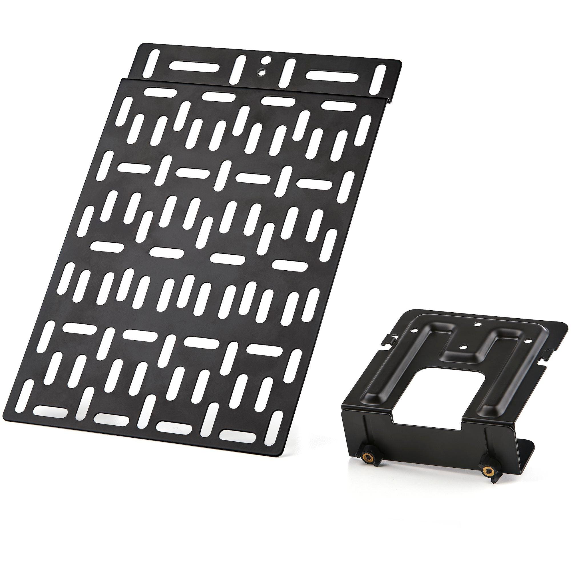 StarTech - Mount Universal Adjustable TV & Wall Mount Bracket - Adjustable Cradle Devices Up to 11 lb - Black
