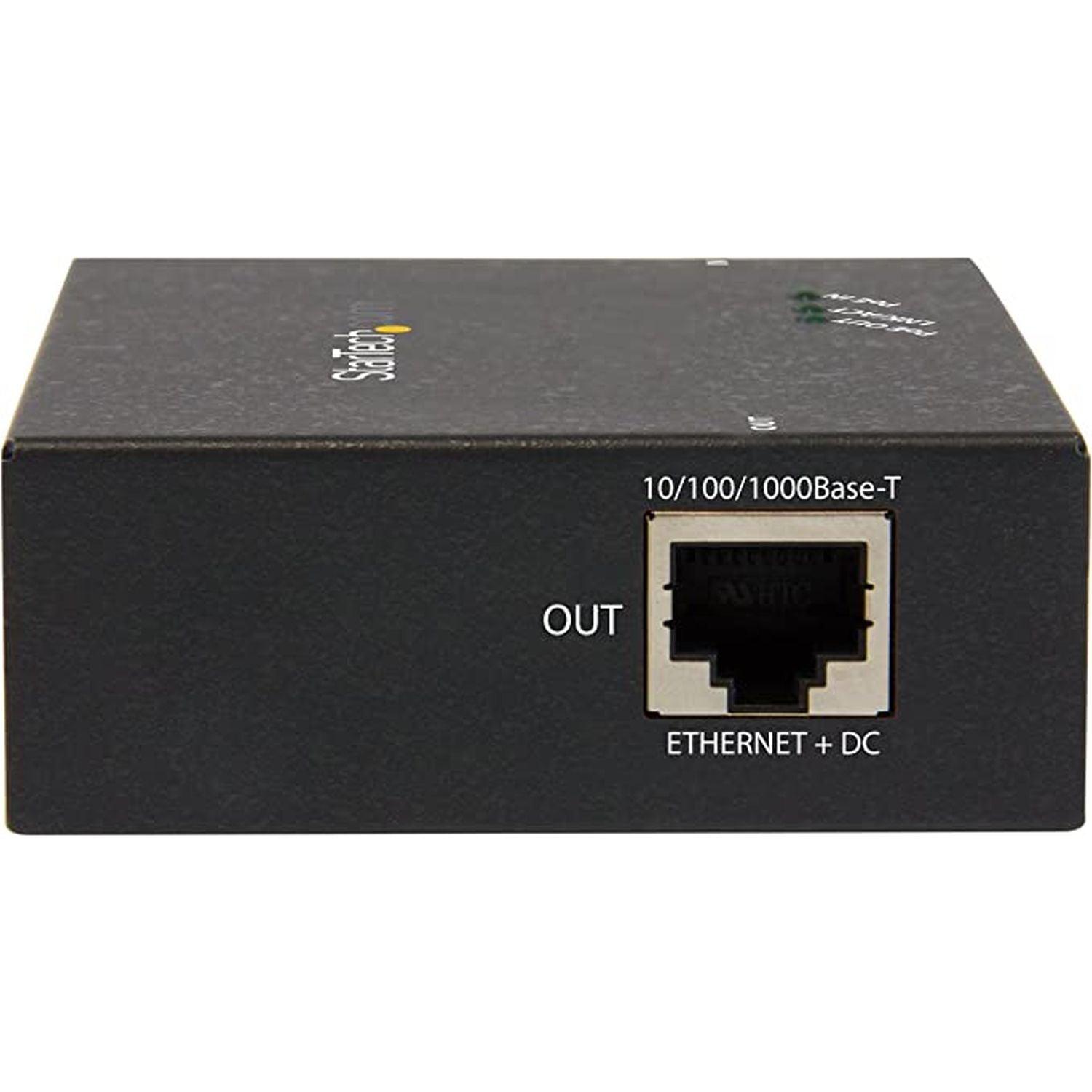 StarTech - Network 1 - Port Gigabit PoE+ Extender 330 - Black (POEEXT1GAT)