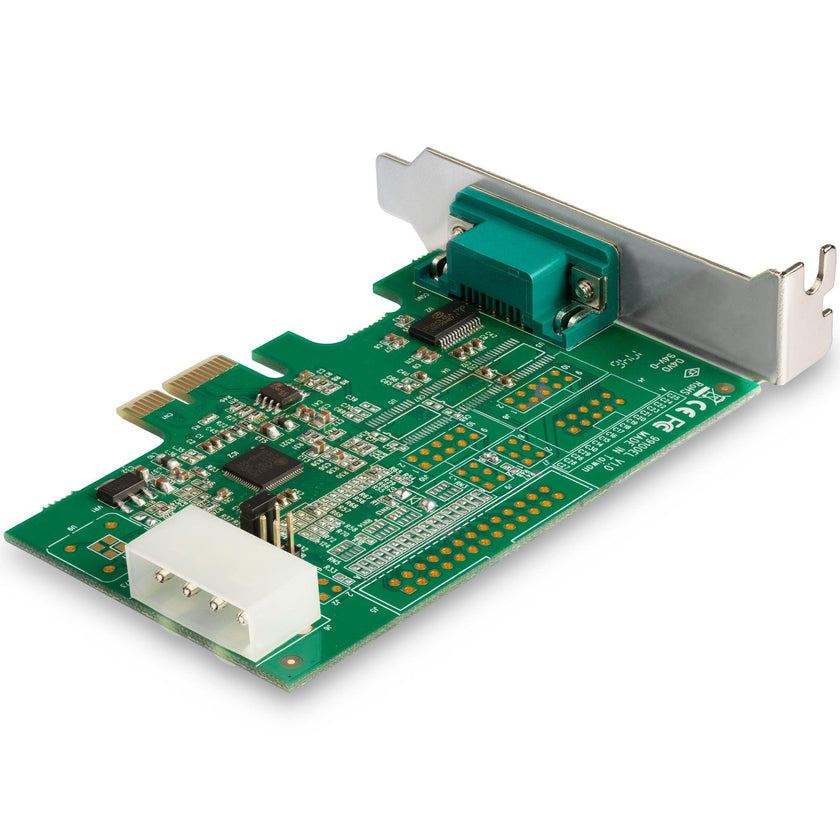 StarTech - Network Serial Adapter Card - 1 - port PCI Express RS232 PCIe to Serial DB9 - 16950 UART - Low Profile