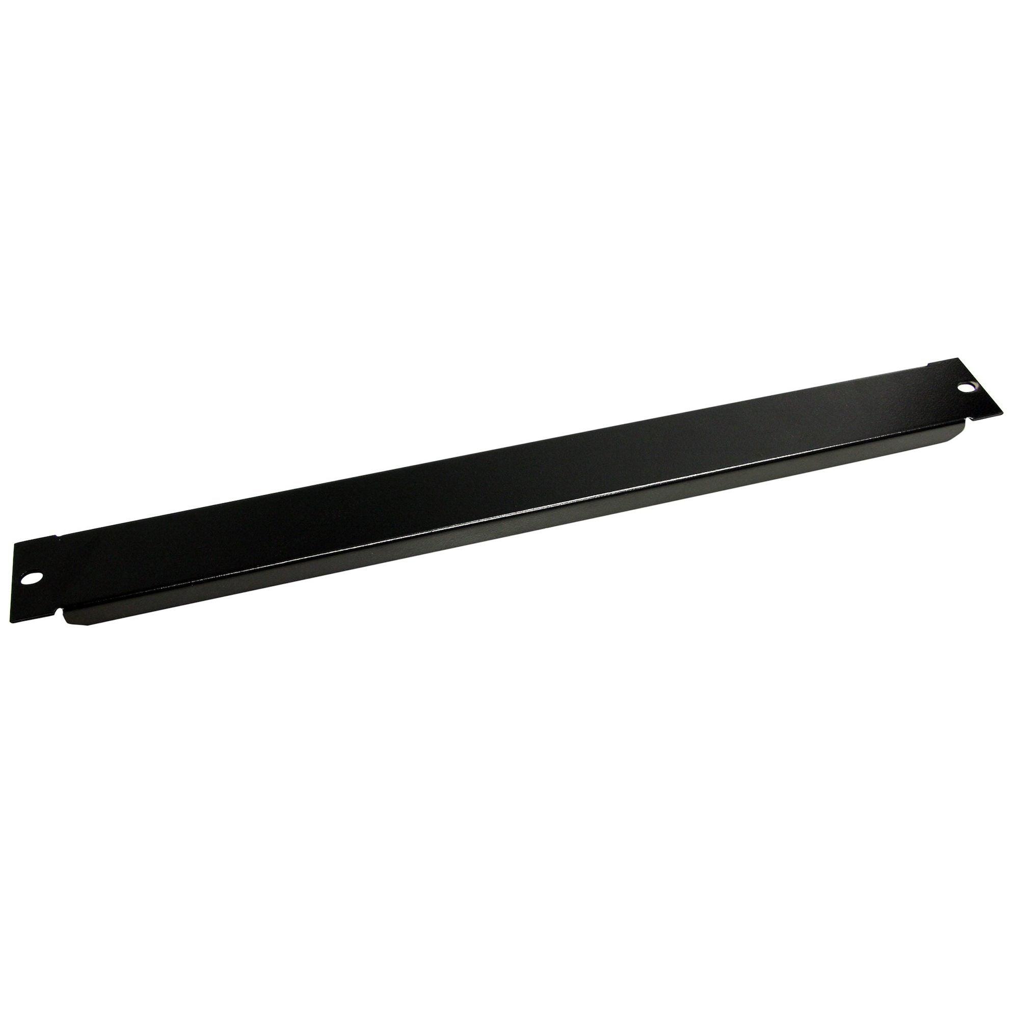 StarTech - Server 1U Rack Blank Panel for 19in Server Racks and Cabinets - Black