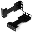 StarTech - Server Rail Depth Adapter Kit 1U For Server Racks - Black
